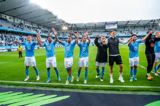 Malmö FFs spelare jublar