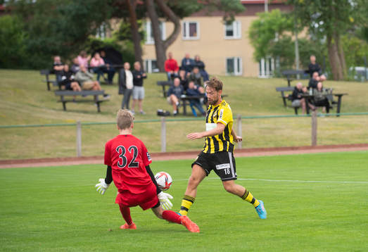 IFK Hässleholms Ahmed Traore Albin Ekström i