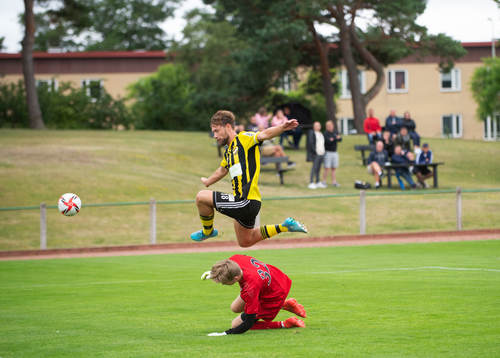 i träningsmatchen mellan IFK Hässleholm och Lunds BK i