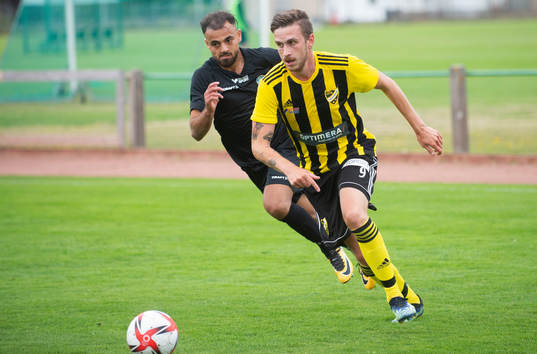 IFK Hässleholms Max Sandberg i träningsmatchen mellan IFK