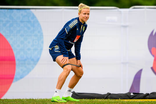 Hanna Glas of the Swedish women's national football team at