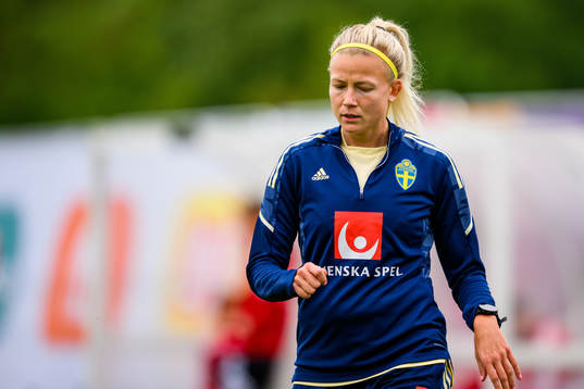 Hanna Glas of the Swedish women's national football team at
