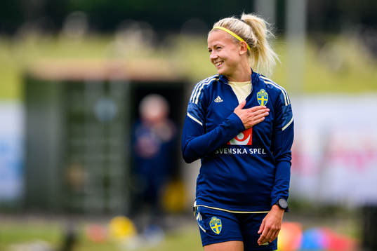 Hanna Glas of the Swedish women's national football team at