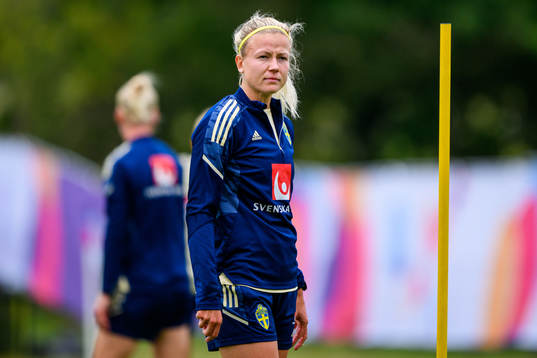 Hanna Glas of the Swedish women's national football team at