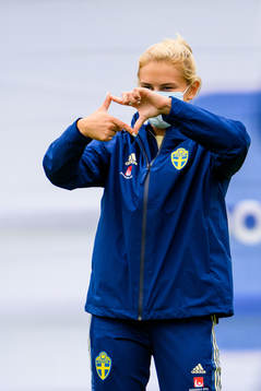 Amanda Nilden of the Swedish women's national football team