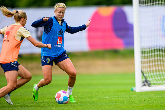 Hanna Glas of the Swedish women's national football team at