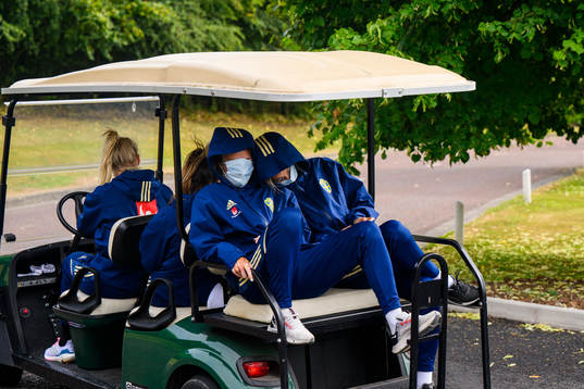 Nathalie Björn, Stina Blackstenius and Filippa Angeldahl