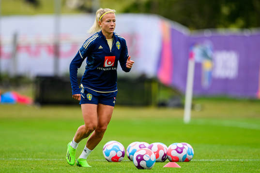 Hanna Glas of the Swedish women's national football team at