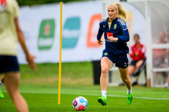 Sofia Jakobsson of the Swedish women's national football