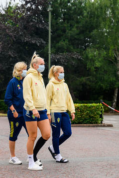 Stina Blackstenius, Amanda Nilden, Rebecca Schelin, press