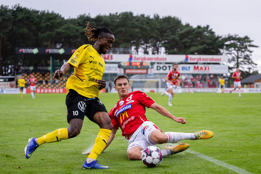 Mjällbys Mamudu Moro och Degerfors Gustaf Lagerbielke