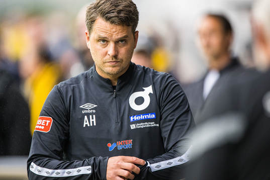 Degerfors tränare Andreas Holmberg deppar