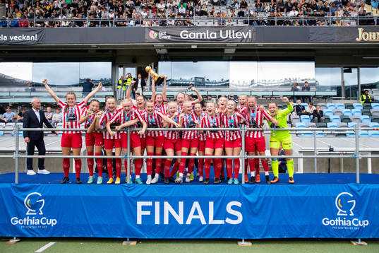 Avaldsnes jublar med pokalen