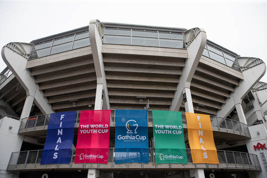 Gamla Ullevi innan finalerna i Gothia Cup