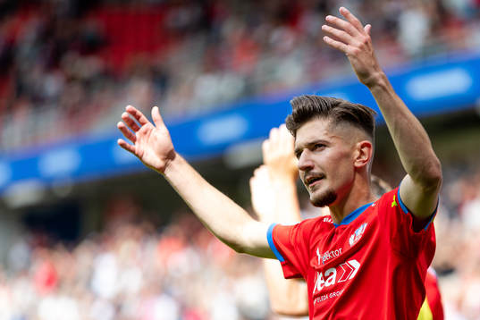 Helsingborgs Armin Gigovic jublar