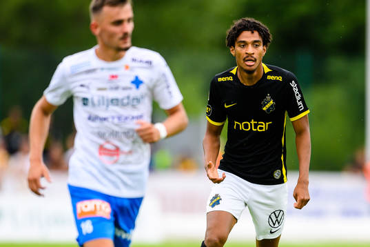 under fotbollsmatchen i Allsvenskan mellan Värnamo och AIK