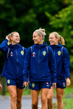 Fridolina Rolfö, Magdalena Eriksson and Emma Kullberg of