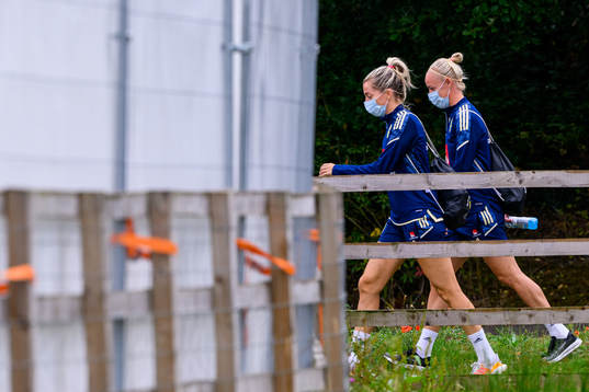 Linda Sembrant and Caroline Seger of the Swedish women's