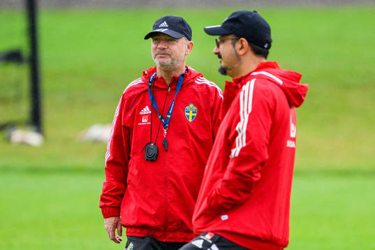 Peter Gerhardsson, head coach and Houman Ebrahimi, doctor