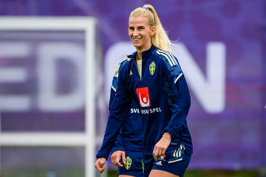 Sofia Jakobsson of the Swedish women's national football