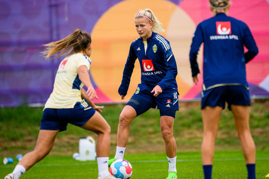 Hanna Glas of the Swedish women's national football team at