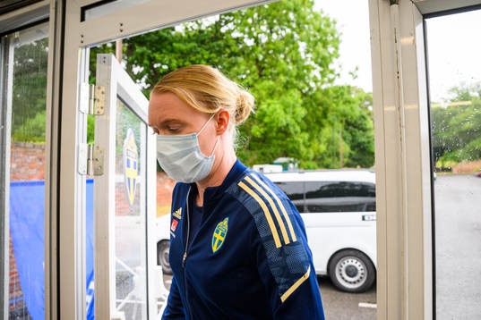 Goalkeeper Hedvig Lindahl of the Swedish women's national