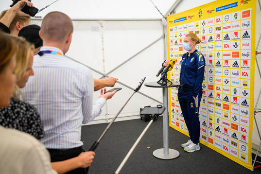 Goalkeeper Hedvig Lindahl of the Swedish women's national