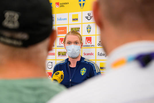 Goalkeeper Hedvig Lindahl of the Swedish women's national