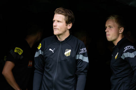 Häckens Erik Friberg och Tomas Totland innan