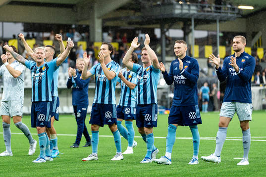 Djurgårdens spelare jublar