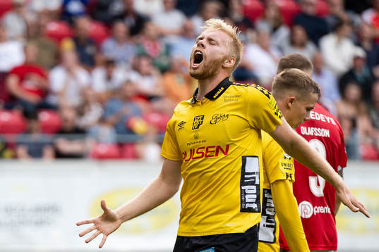 Elfsborgs Sveinn Guðjohnsen deppar