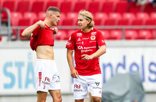 Kalmars Davíd Kristján Ólafsson och Sebastian Nanasi