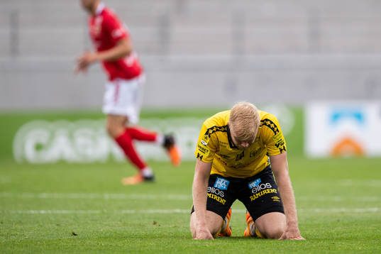 Elfsborgs Sveinn Guðjohnsen deppar