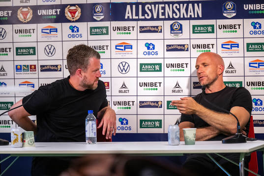Elfsborgs manager Jimmy Thelin och Kalmars tränare Henrik