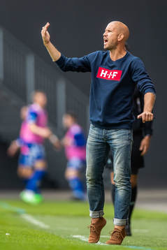 Helsingborgs tränare Mattias Lindström