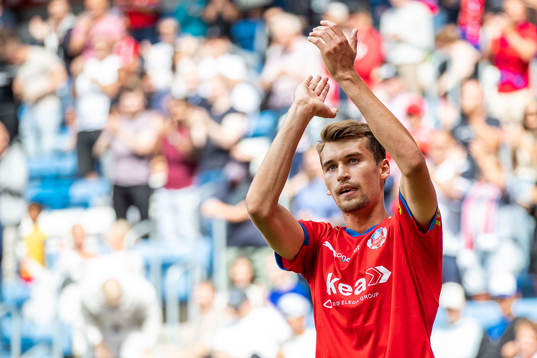 Helsingborgs Rasmus Wiedesheim-Paul jublar