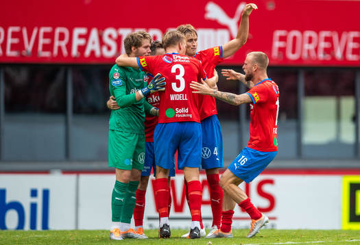 Helsingborgs målvakt Kalle Joelsson, Casper Widell, Thomas
