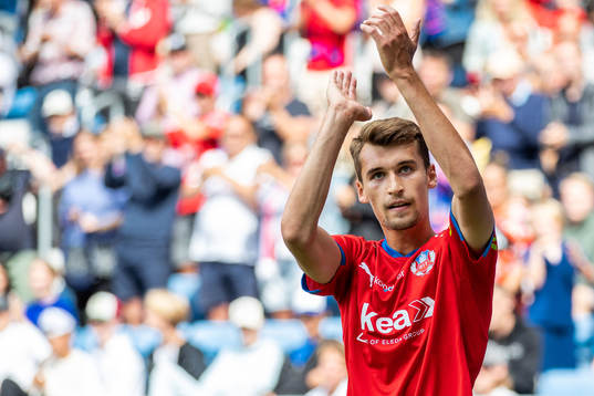 Helsingborgs Rasmus Wiedesheim-Paul jublar