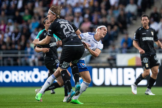 IFK Norrköpings Jonathan Levi och IFK Göteborgs Johan