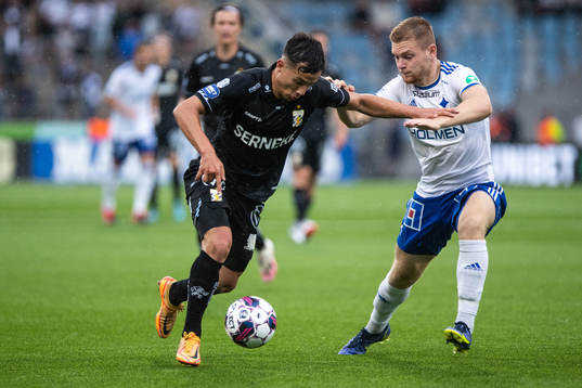 IFK Göteborgs Hussein Carneil och IFK Norrköpings Dino