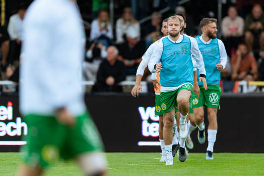 Hammarbys Darijan Bojanic före fotbollsmatchen i