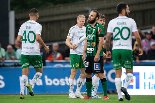 Hammarbys Gustav Ludwigson jublar