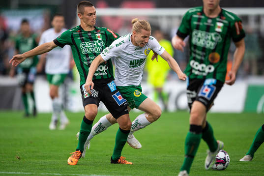 Varbergs Tobias Carlsson och Hammarbys Gustav Ludwigson