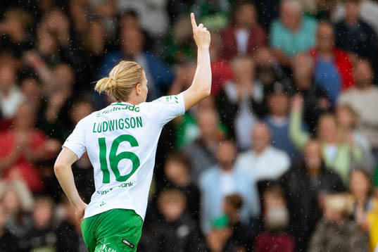 Hammarbys Gustav Ludwigson jublar