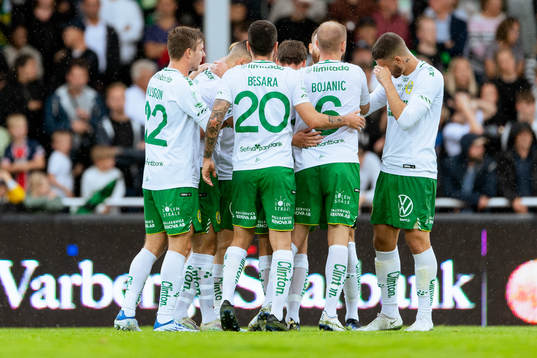 Hammarbys spelare jublar efter-0-2