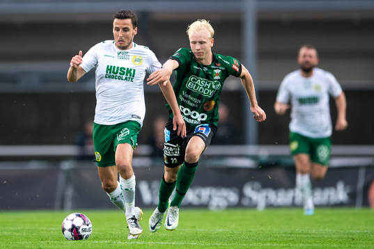 Hammarbys Jeppe Andersen och Varbergs Andre Boman