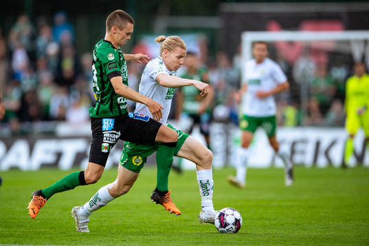 Varbergs Tobias Carlsson och Hammarbys Gustav Ludwigson