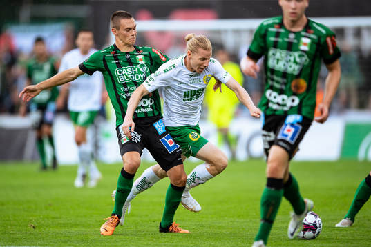 Varbergs Tobias Carlsson och Hammarbys Gustav Ludwigson