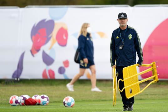 Head coach Peter Gerhardsson of the Swedish women's