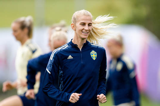 Sofia Jakobsson of the Swedish women's national football